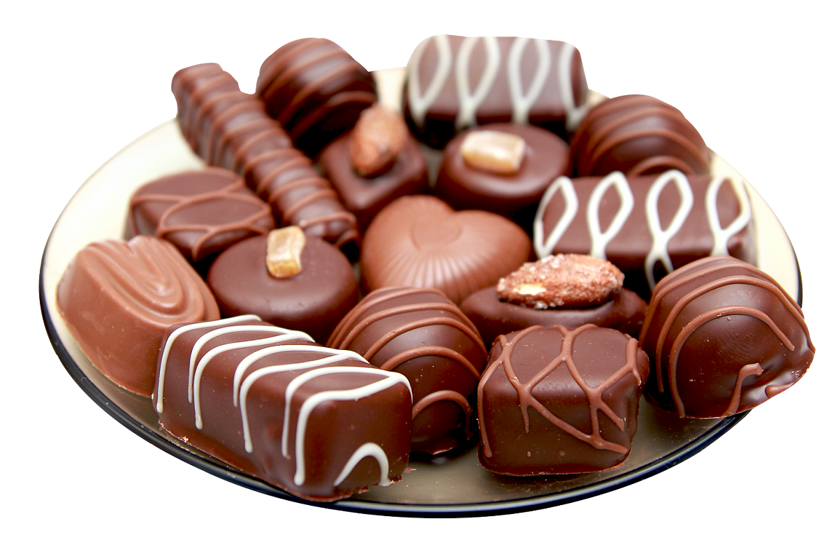 Chocolates-in-Plate-PNG-Image